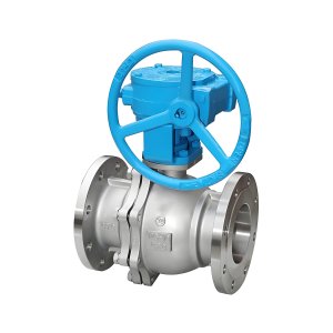 Q341F-16P DN50，DN100不銹鋼渦輪法蘭球閥